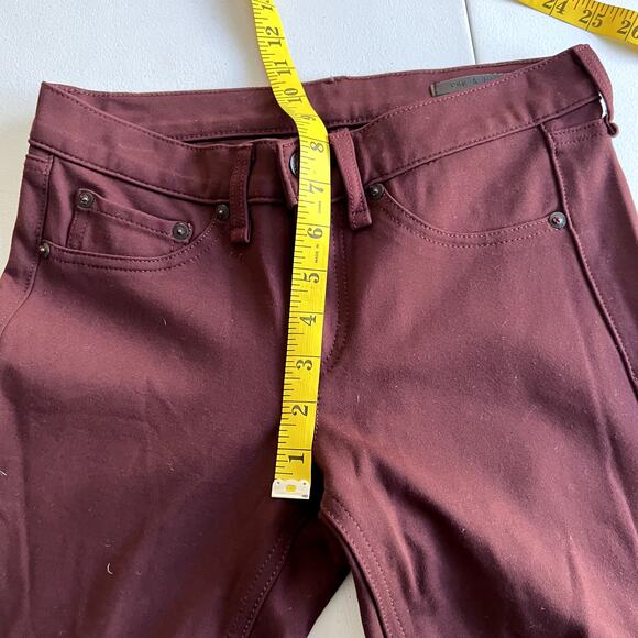 Rag & Bone Jeans Pants W1503C0369BUR Burgundy Women 25 Straight Leg Designer - Picture 7 of 14